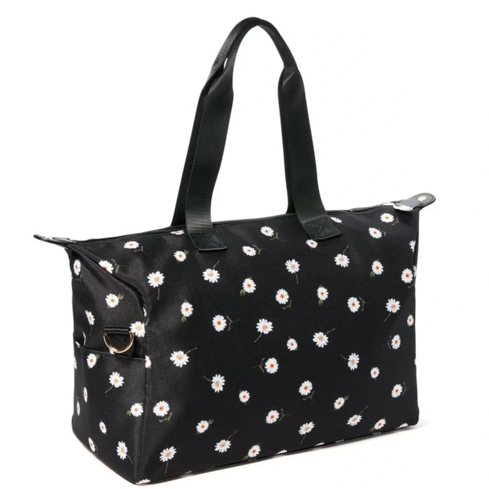Nwt Ao X Fabfitfun Blue Daisy Print Duffel Bag - Picture 5 of 6